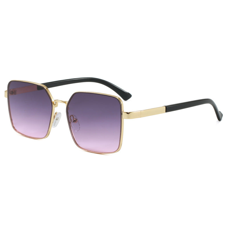 Damen modische Sonnenbrille im quadratischen Design mit gradienten Gläsern Karnz