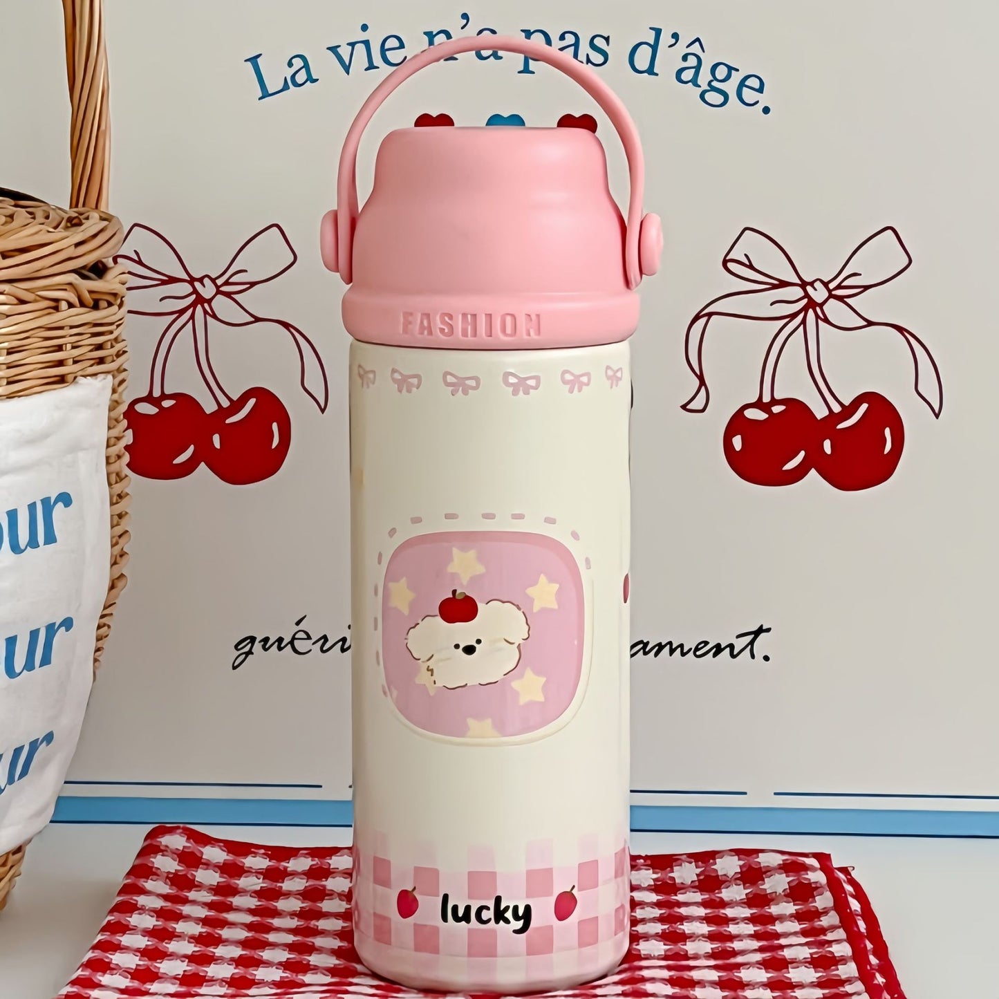Damen Isolierte Trinkflasche mit fröhlichem Tierdesign Karnz