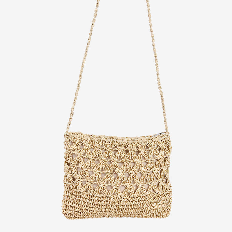 Damen Handgeknüpfte Umhängetasche mit floralem Design Karnz