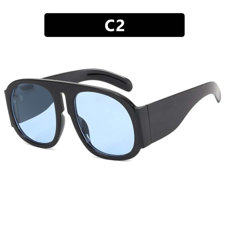 Damen oversized Sonnenbrille mit breitem Rahmen und hoher UV-Schutz Karnz
