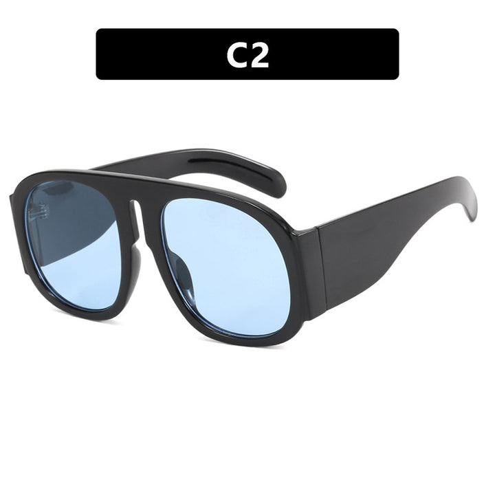 Damen oversized Sonnenbrille mit breitem Rahmen und hoher UV-Schutz Karnz