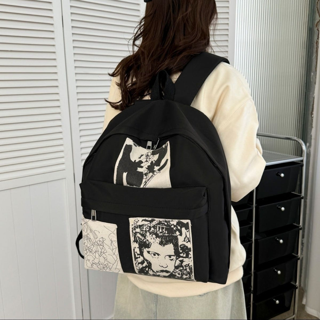 Modischer Rucksack mit Künstlerischen Prints Karnz