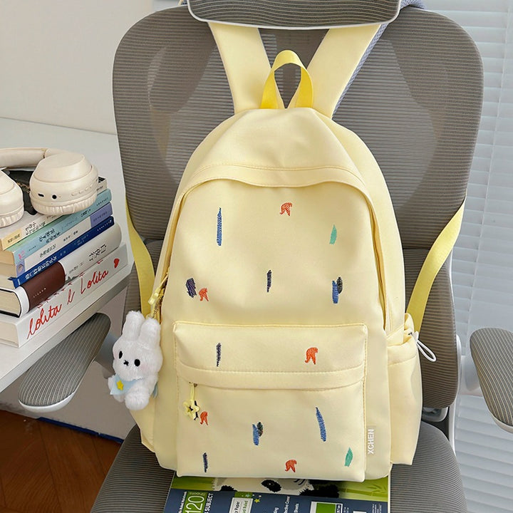Leichter Rucksack mit süßem gesticktem Design Karnz