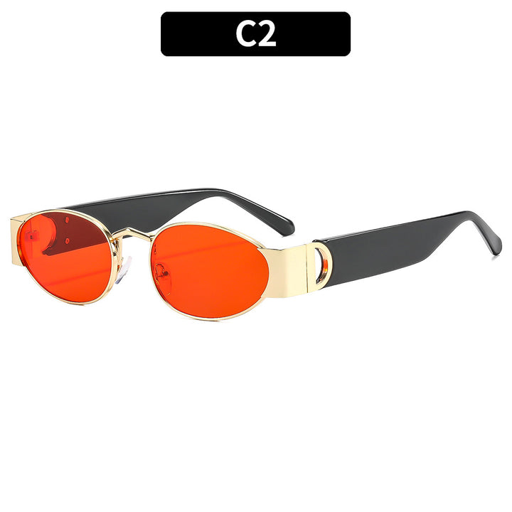 Retro Chic Ovalrahmen Sonnenbrille