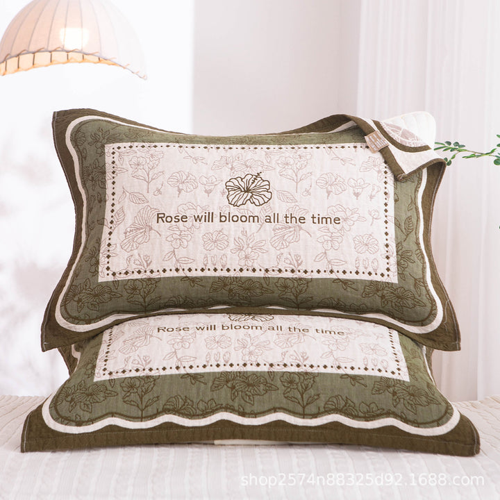 Damen Kissenbezug mit filigranem Blumenmotiv Karnz