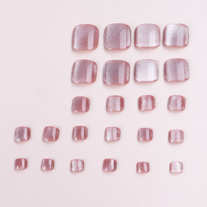Glitzerndes Pediküre-Set