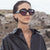 Damen Cat-Eye Sonnenbrille mit modernem transparentem Rahmen und UV-Schutz Karnz