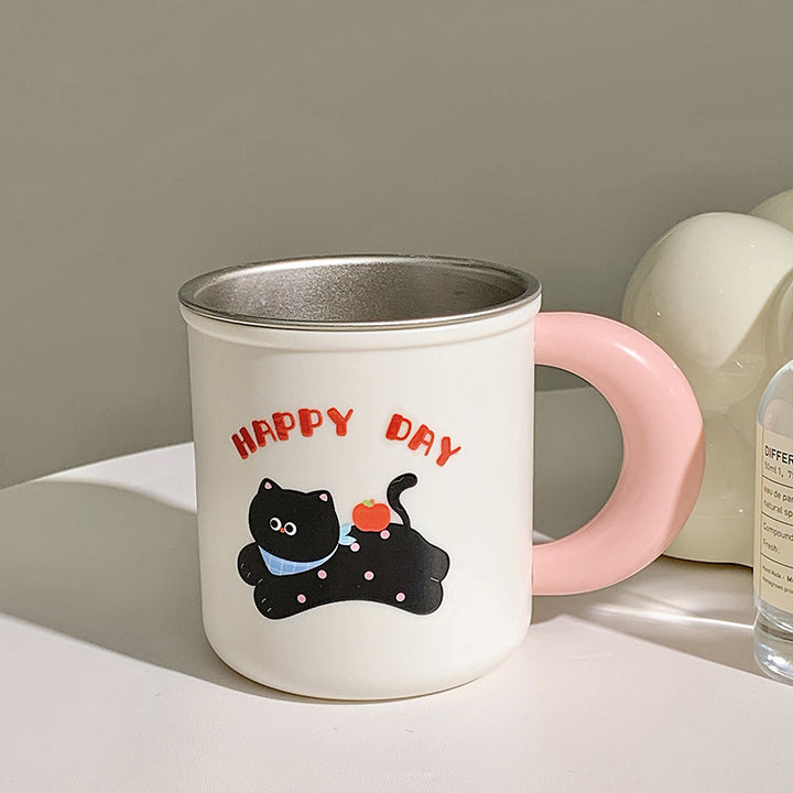 Isolierte Trinkbecher mit Fröhlichem Hunde-Design Karnz