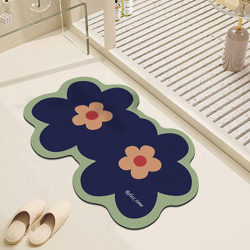 Floral Design Badmat für Badezimmer