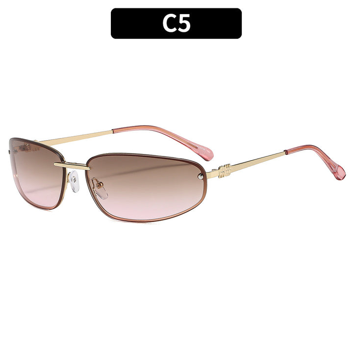 Elegante Übergroße Schild Sonnenbrille