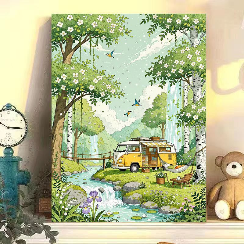 Verzauberte Wald Abenteuer Wandkunst Karnz