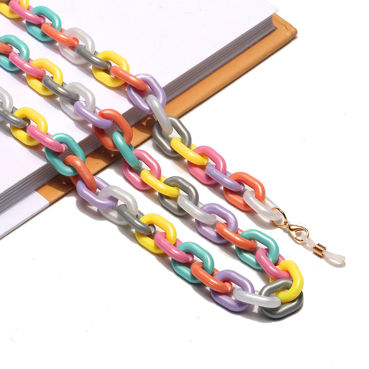 Bunte Chunky Brillen Kette Karnz