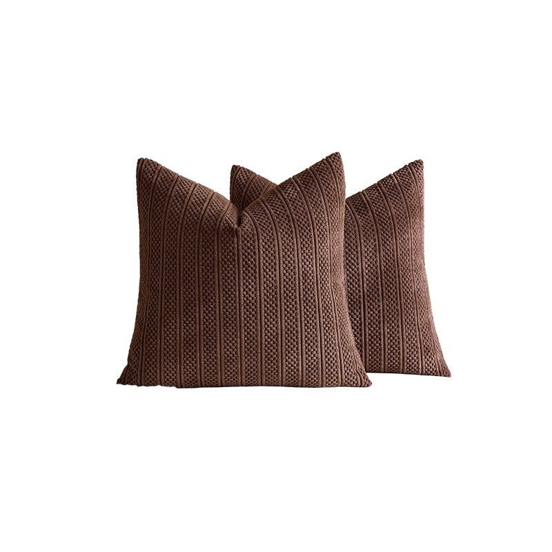 Chunky Ribbed Strick Quadrat Kissenbezüge Set