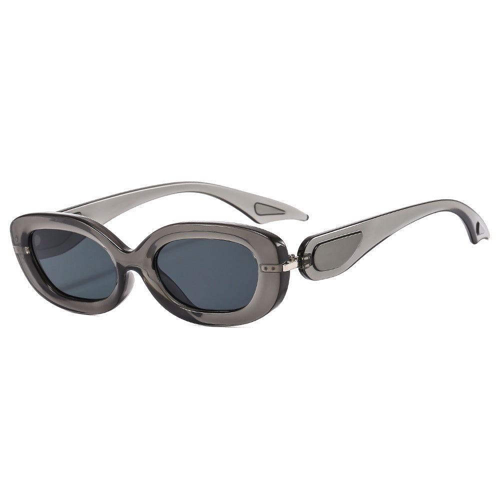 Damen modische Sonnenbrille mit stilvollem geschwungenem Rahmen Karnz