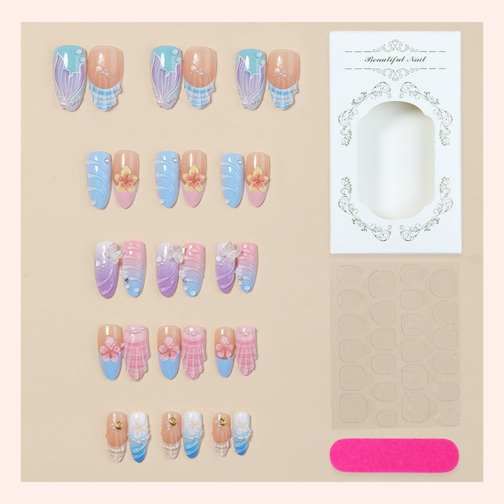 Künstlerische dekorative Press-On Nägel Karnz