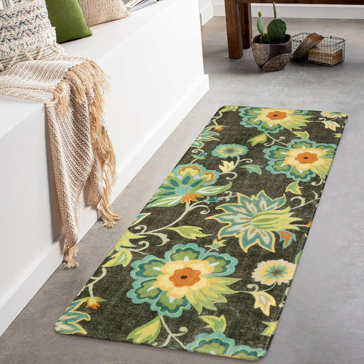 Florales Muster Läufer Teppich