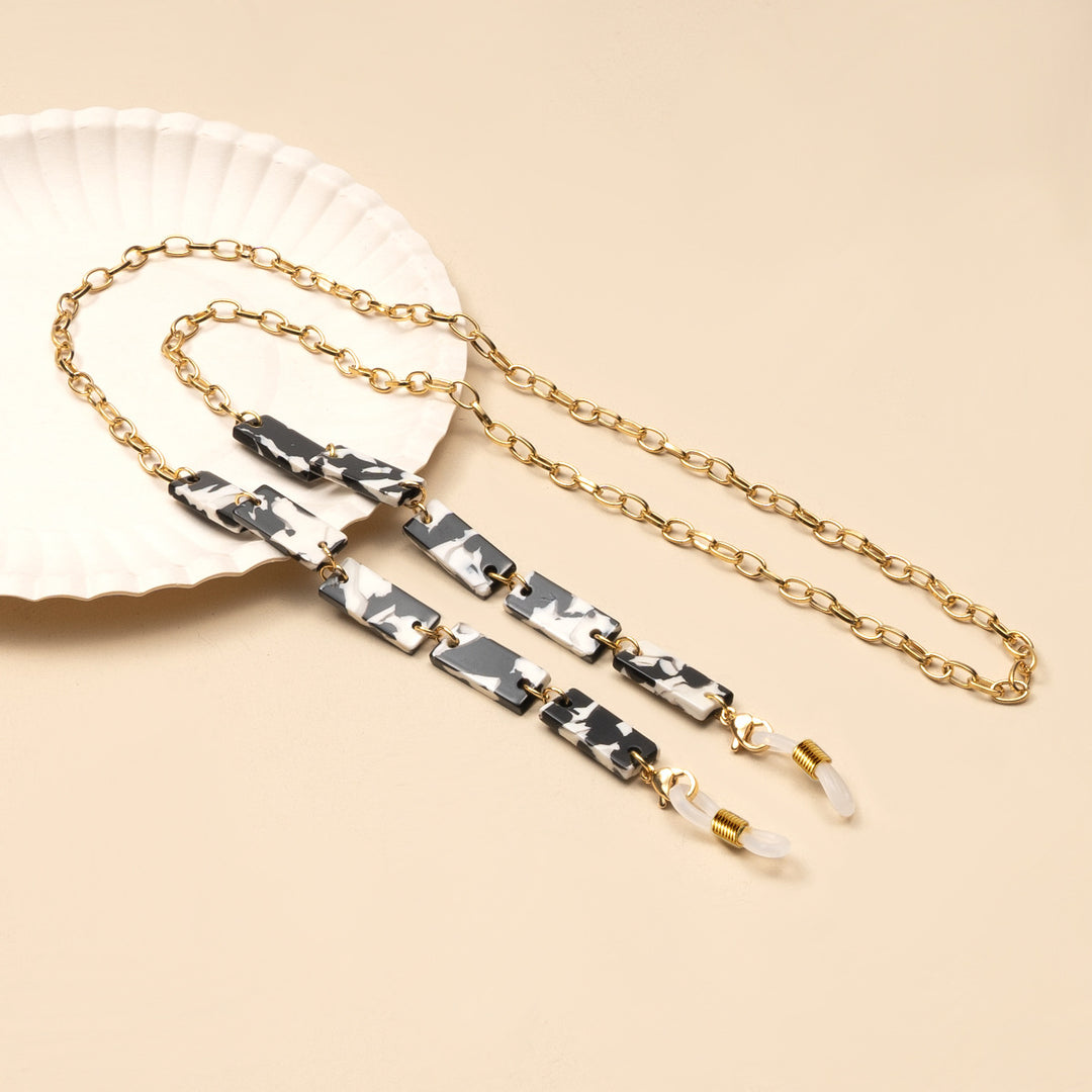 Chunky Abstract Pattern Eyewear Chain Karnz