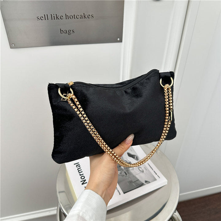 WoElegant Samt Clutch Tasche Karnz