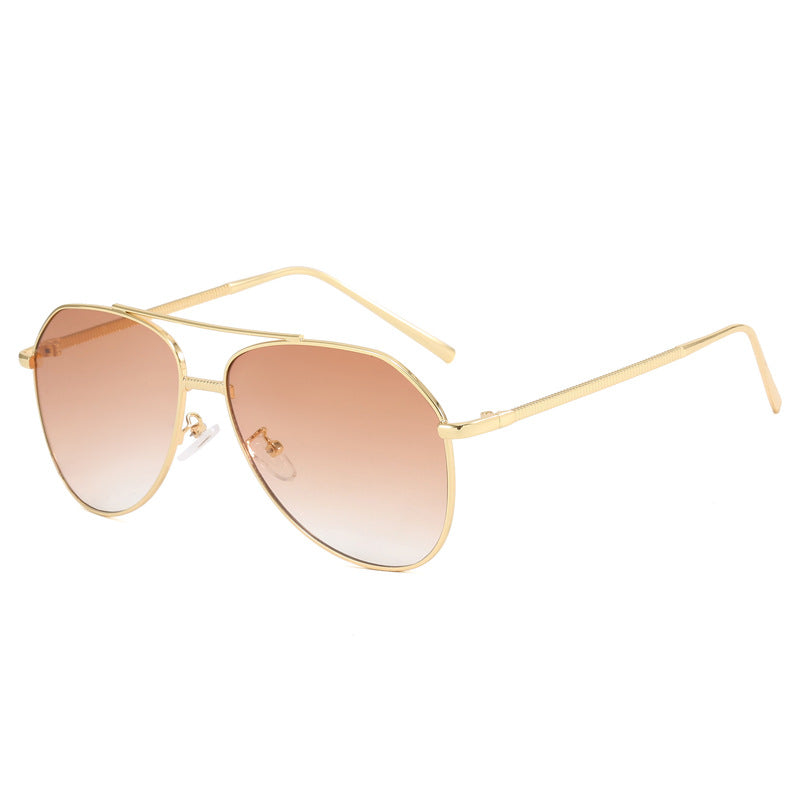 Damen trendige Aviator Sonnenbrille mit dezentem Farbverlauf Karnz
