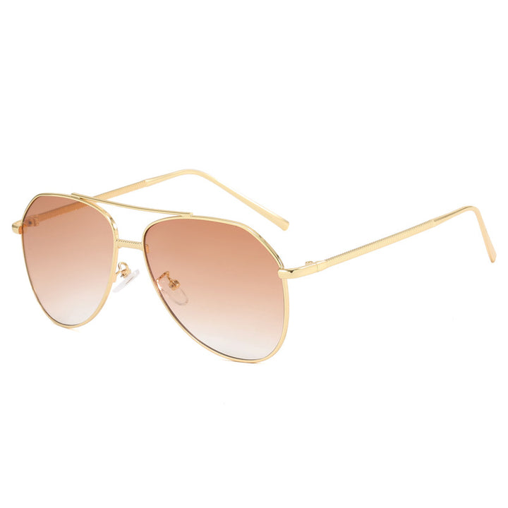 Damen trendige Aviator Sonnenbrille mit dezentem Farbverlauf Karnz