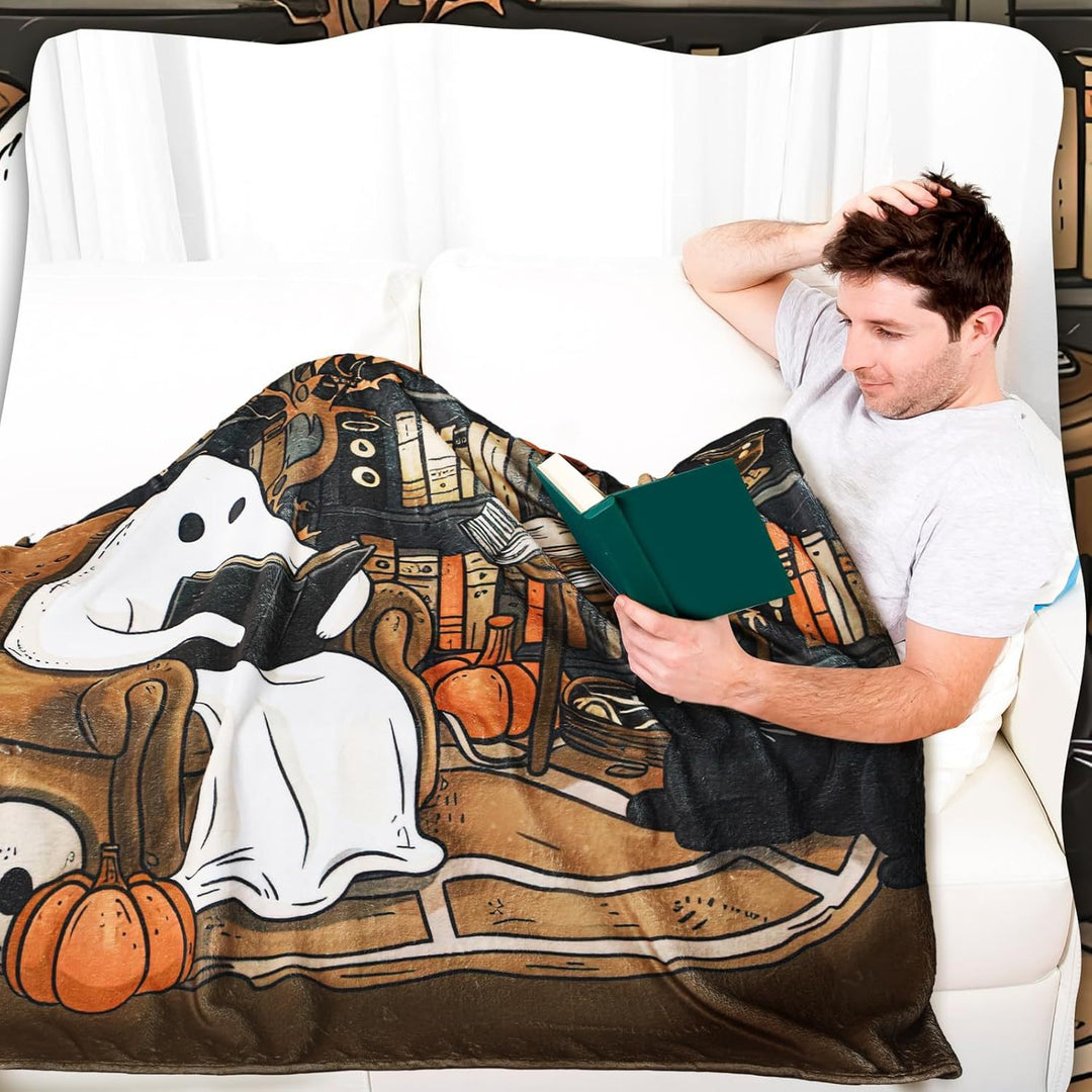 Gemütliche Halloween-Themen-Decke