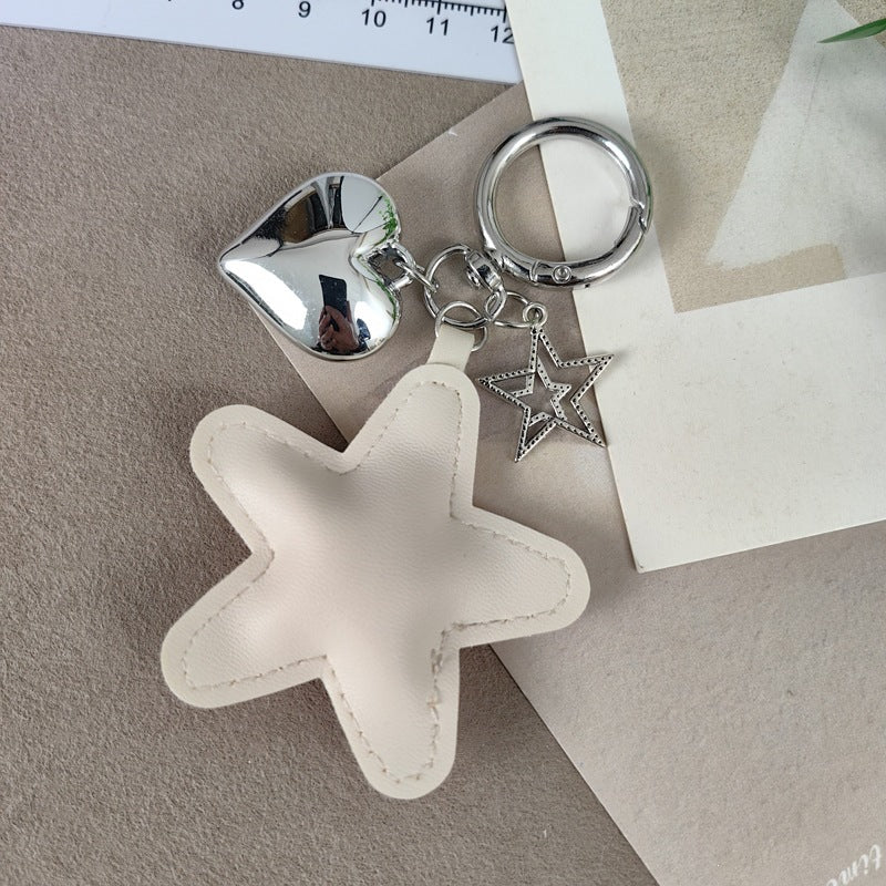 Schlüsselanhänger mit Stern- und Herzdesign Karnz