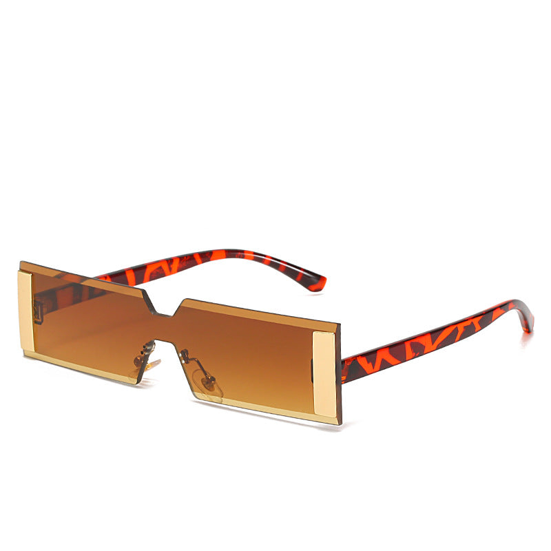 Damen Modische Rechteckige Sonnenbrille Karnz