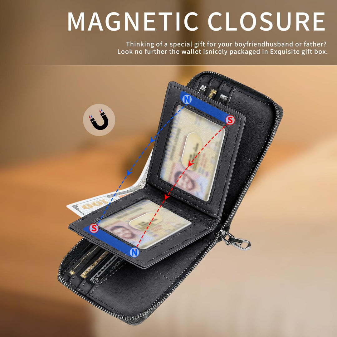 RFID-blockierende multifunktionale Carbonfaser-Brieftasche Karnz