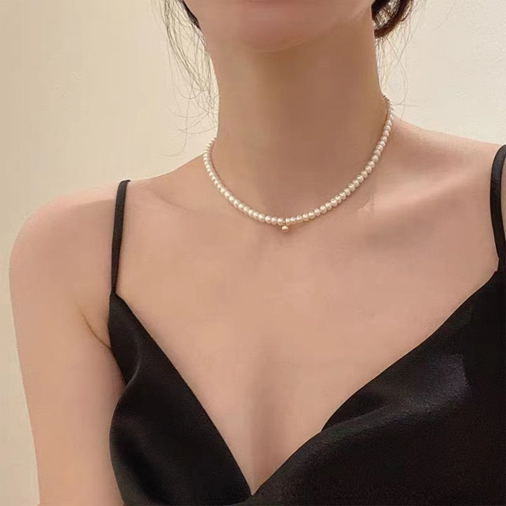 Elegante Perlenbesetzte Choker-Halskette Karnz