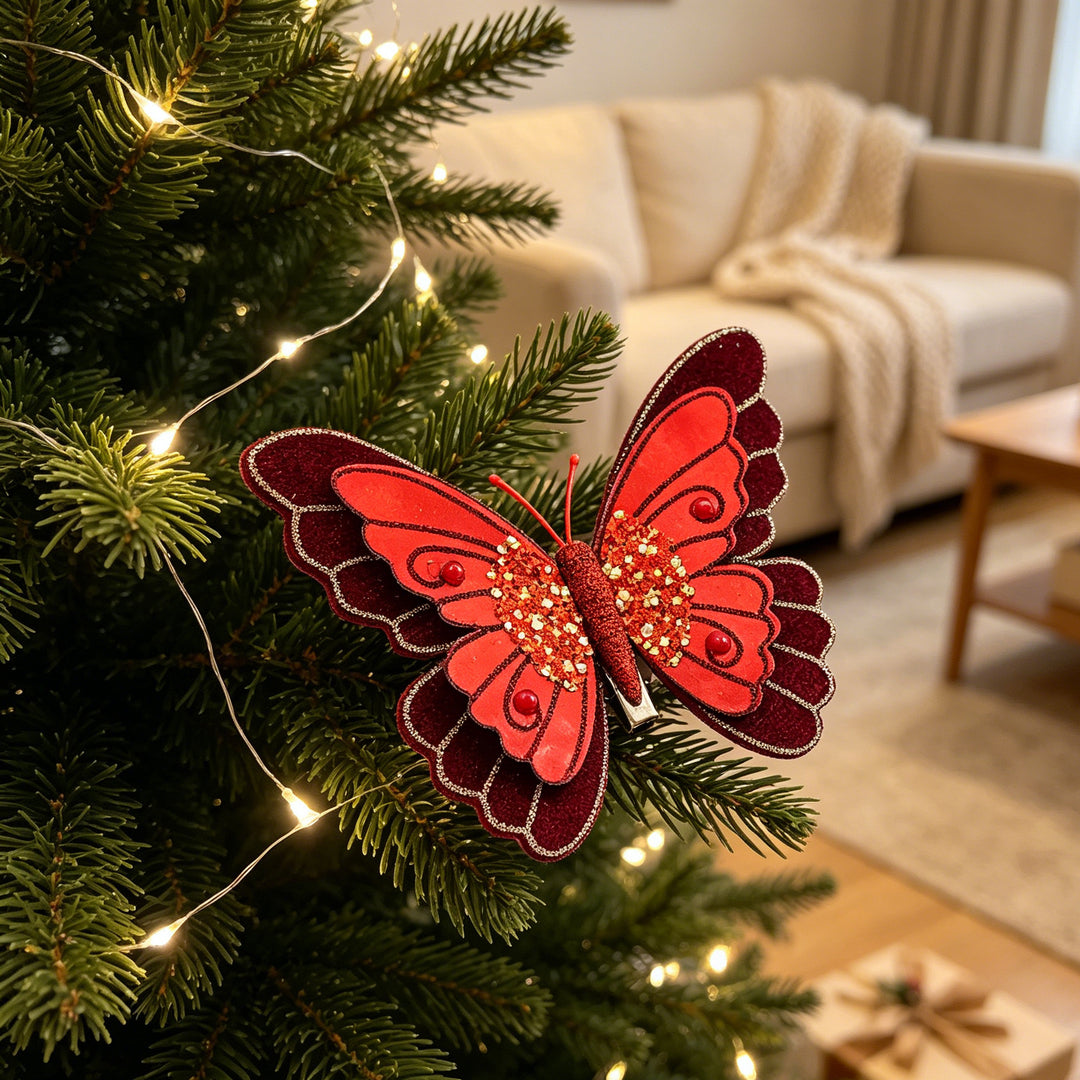 Dekorative Schmetterlingsanhänger für Weihnachtsbaum