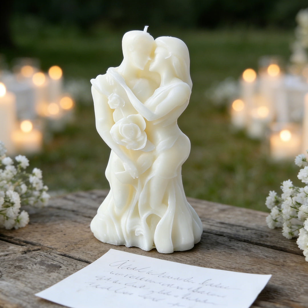 Romantische Skulptur Kerze