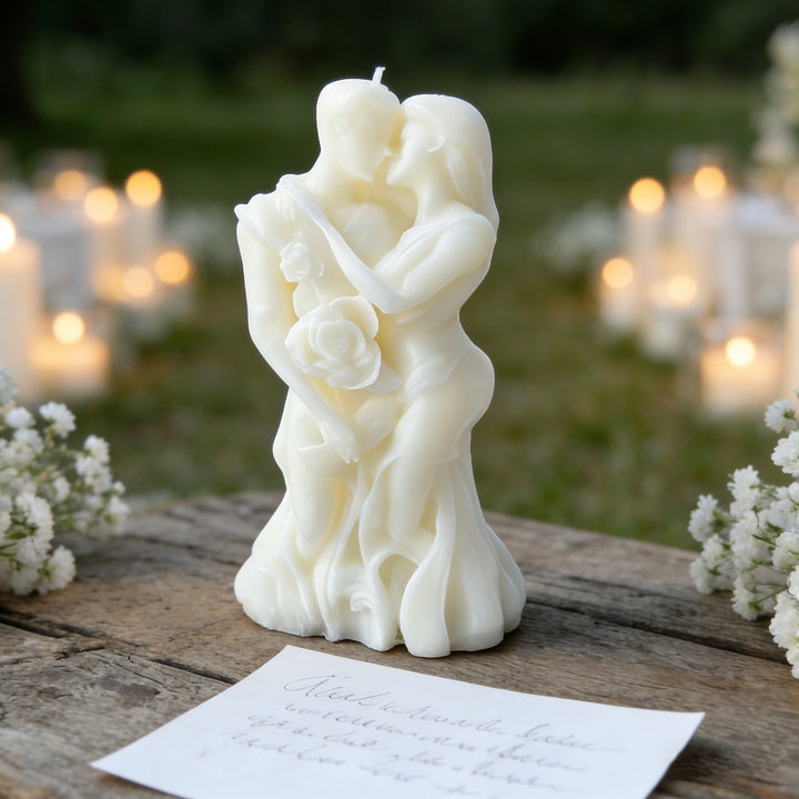 Romantische Skulptur Kerze