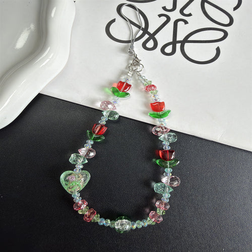 Blumen Bead Handykette Karnz