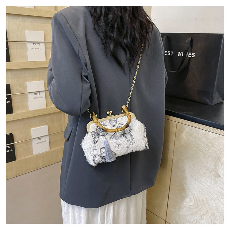 Vintage Floral Handtasche