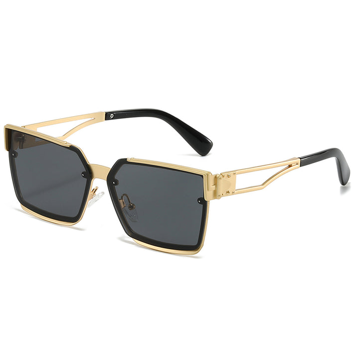 Damen stylische rechteckige Sonnenbrille Karnz