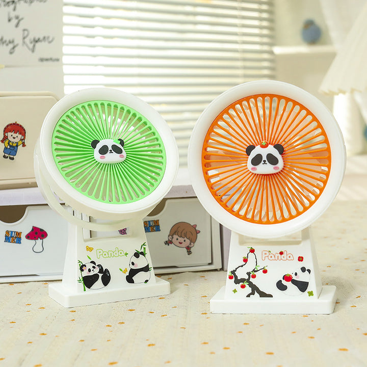 Damen Tragbarer Mini-Ventilator mit süßem Pandamotiv Karnz