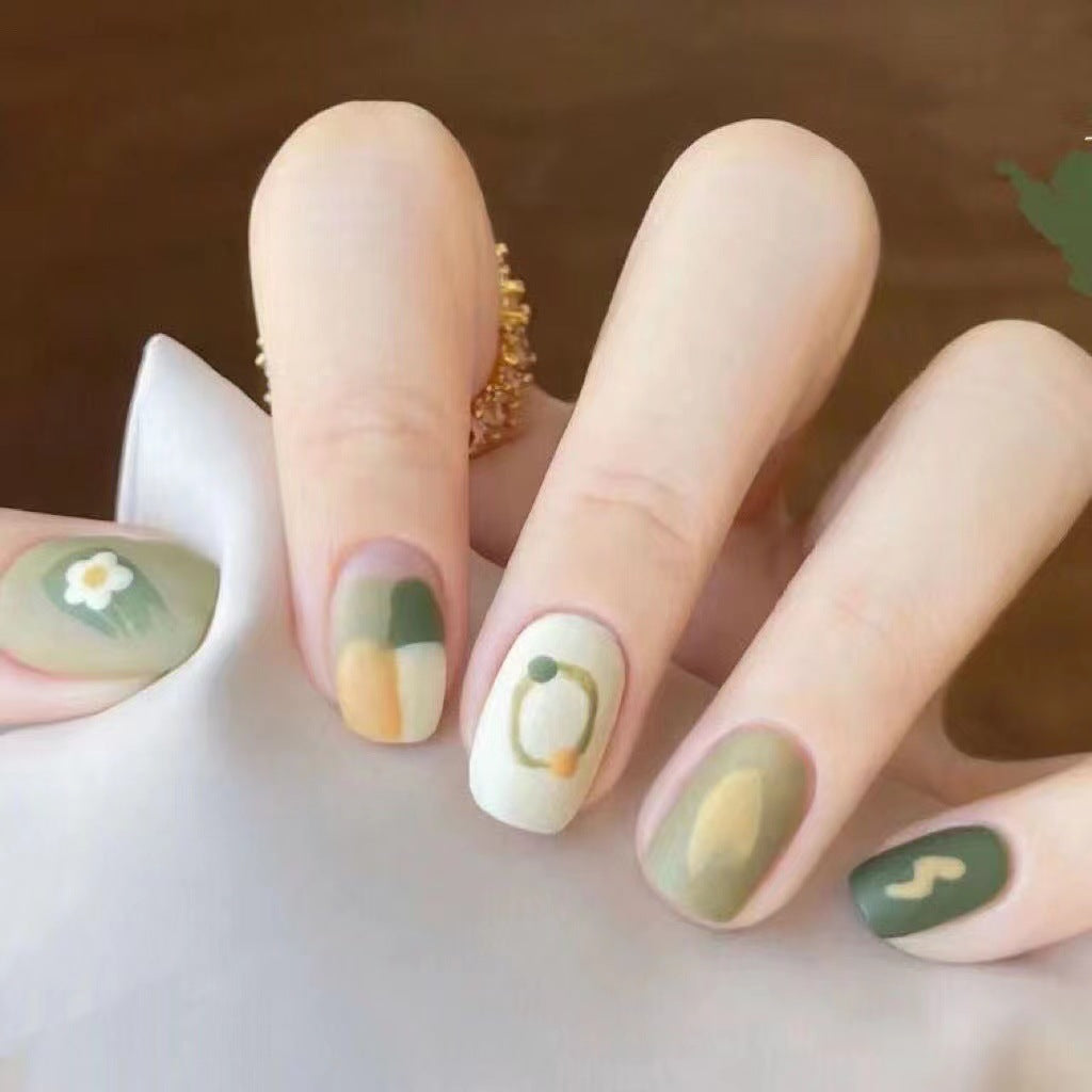 Abstract Pattern Press-On Nails