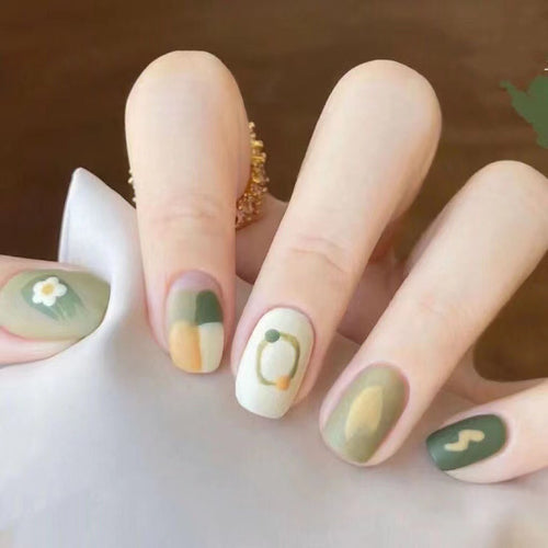 Abstract Pattern Press-On Nails