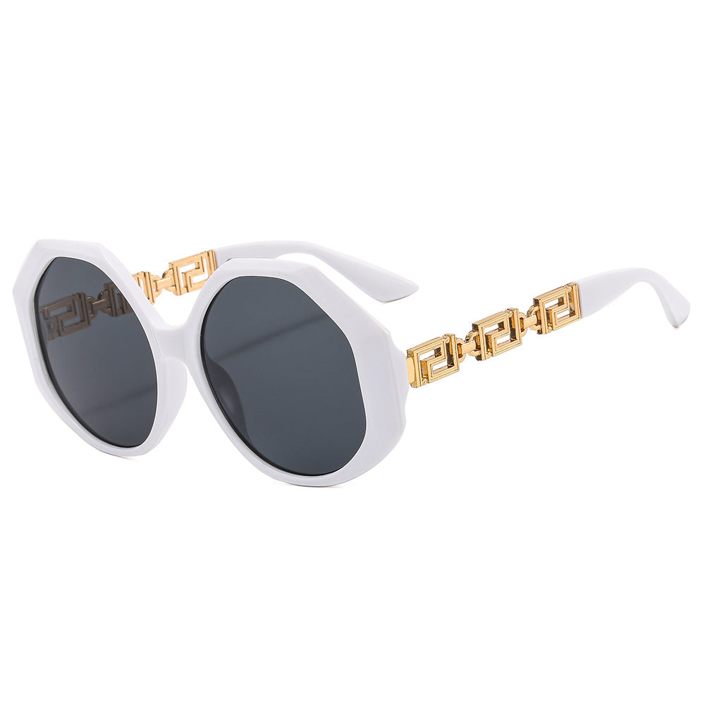 Damen oversized Sonnenbrille mit auffälligem octagonalen Design Karnz