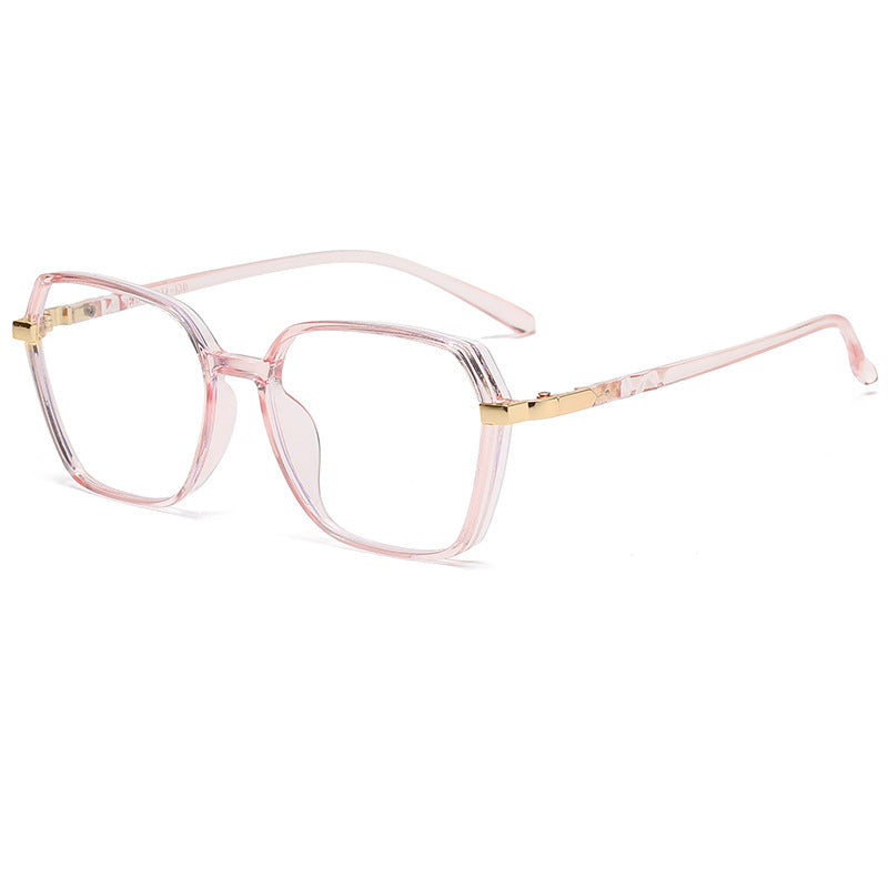 Damen modische quadratische Lesebrille mit goldenen Akzenten Karnz