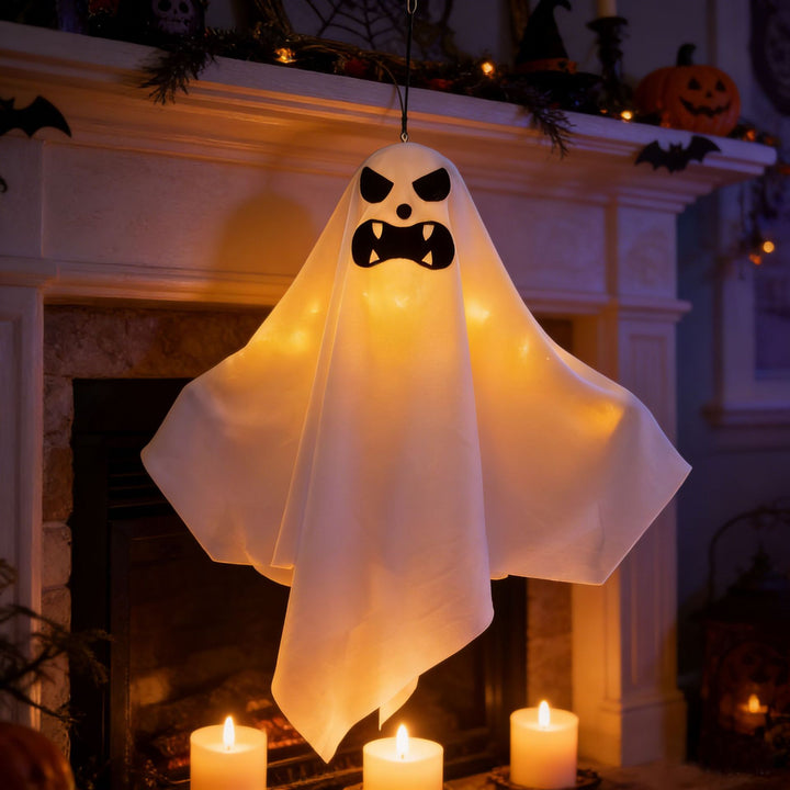 Dekorative Halloween Geistfigur mit LED-Beleuchtung