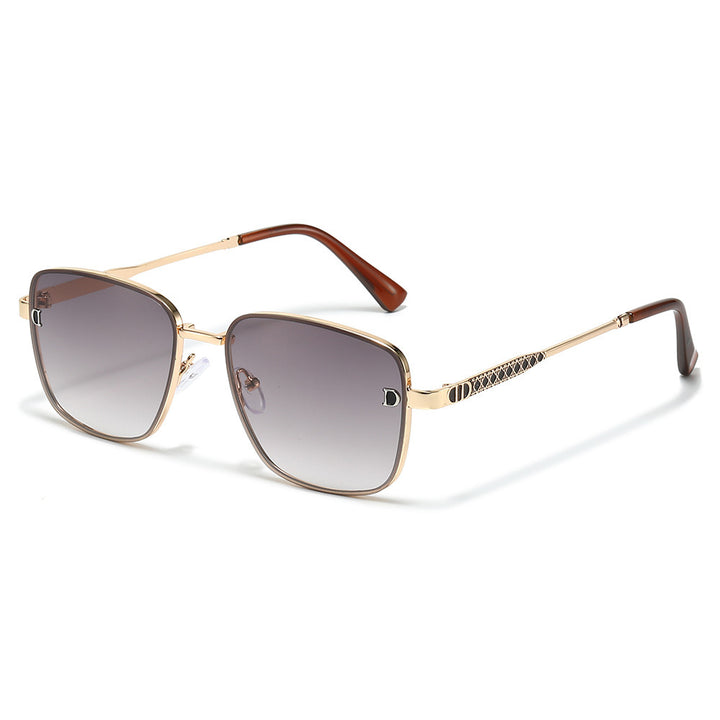 Vintage-inspirierte quadratische Rahmenbrille Karnz