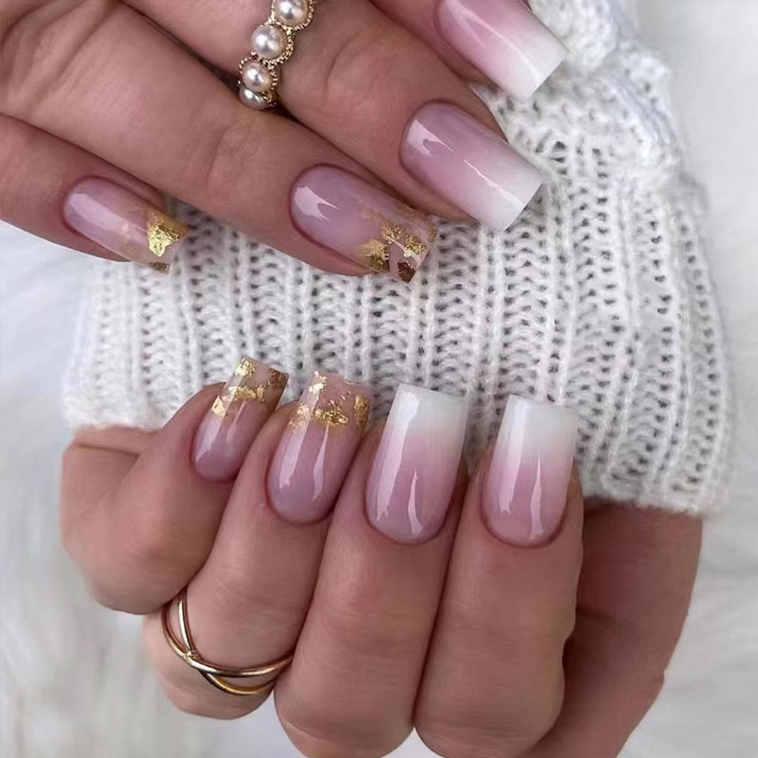 Stunning Ombre und Glitter Nagelverlängerungen Karnz