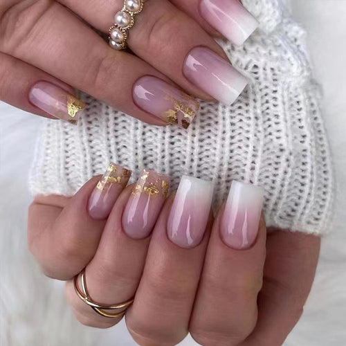 Stunning Ombre und Glitter Nagelverlängerungen Karnz