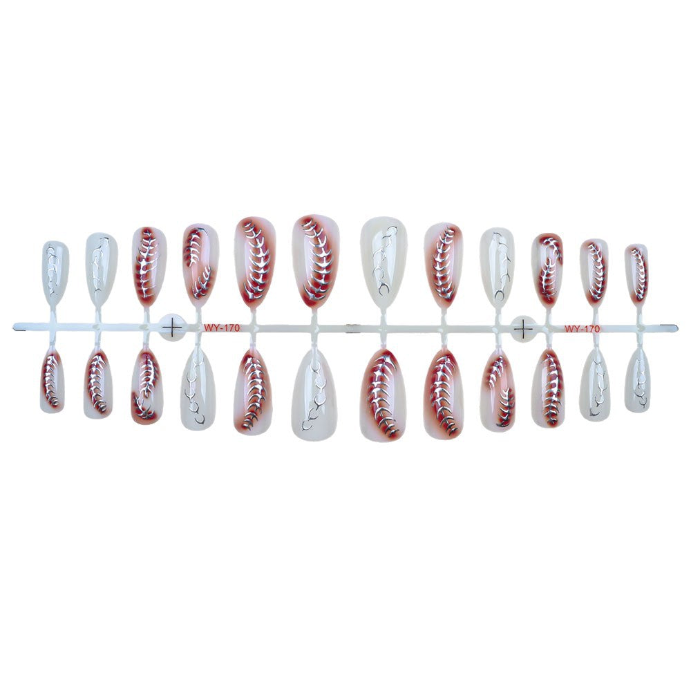 Elegante dekorative Press-On Nail Set Karnz