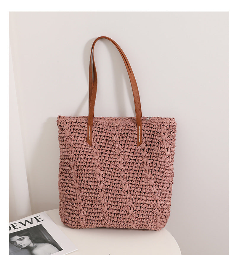 Damen Handgefertigte Baumwoll-Strandtasche Karnz