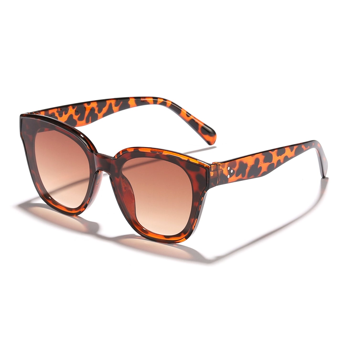 Damen modische Sonnenbrille mit breitem Rahmen und sanften Gläsern Karnz