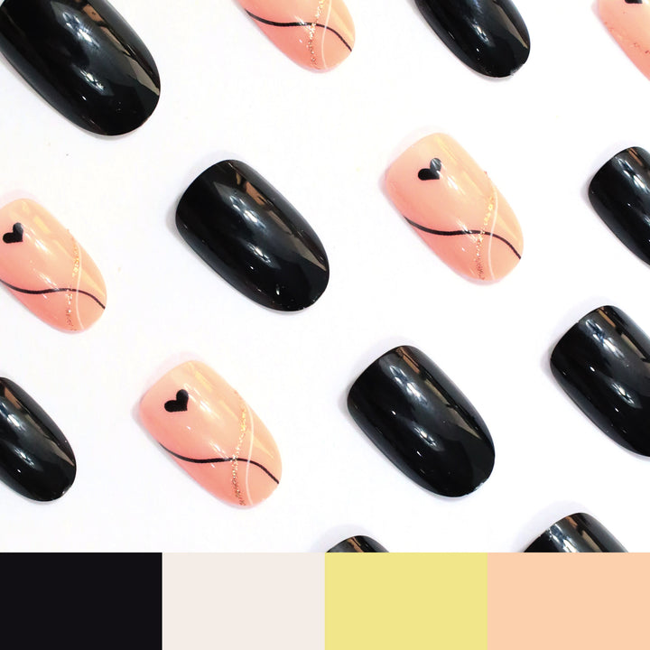 Trendiges abstraktes Nagelkunst-Set Karnz