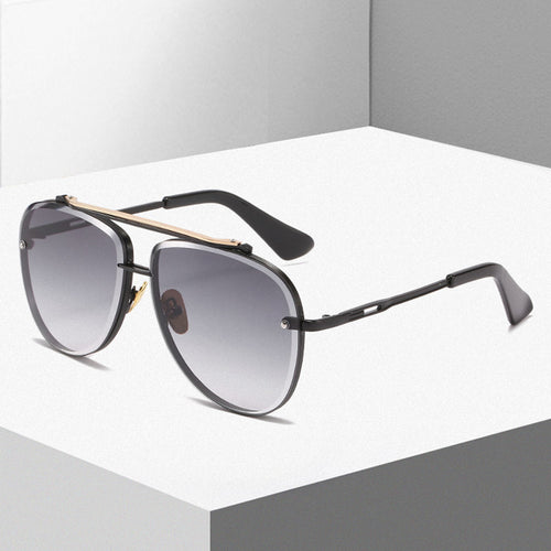 Damen Oversized Piloten-Sonnenbrille mit verstellbaren Nasenpolstern und hochwertigem Metallrahmen Karnz