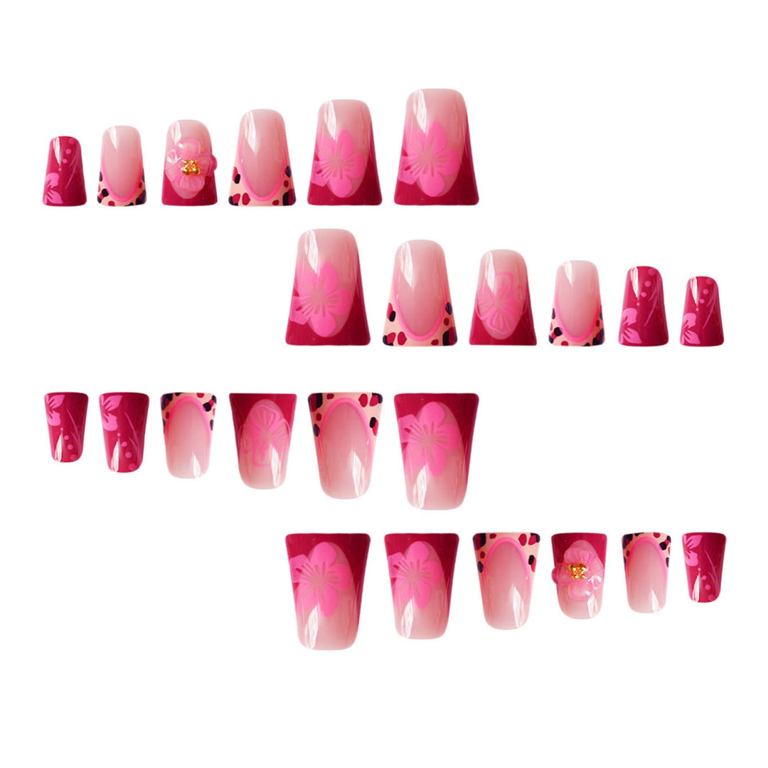 Floral Cat-Ear Design Press-On Nails Karnz